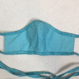 Turquoise 3 Layer Cotton Face Mask